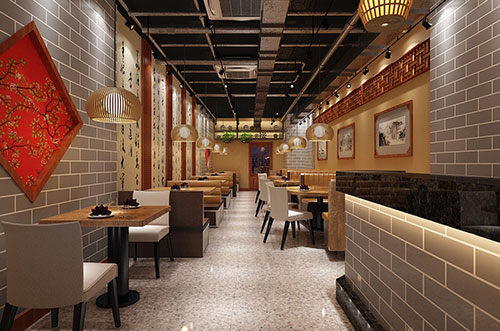 绵阳传统中式餐厅餐馆装修设计效果图